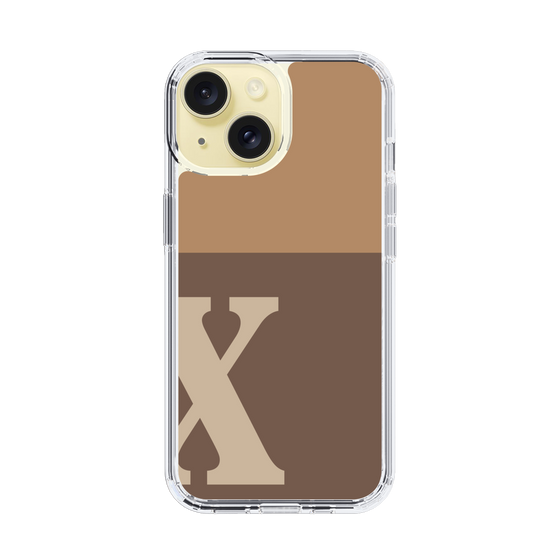 Slim Protection Case［ Original - initial two tone - X brown ］