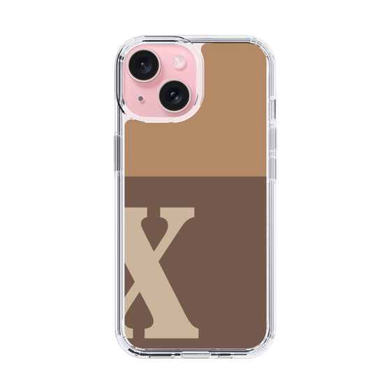 Slim Protection Case［ Original - initial two tone - X brown ］