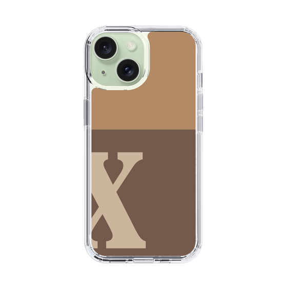 Slim Protection Case［ Original - initial two tone - X brown ］