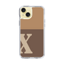 Slim Protection Case［ Original - initial two tone - X brown ］