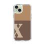Slim Protection Case［ Original - initial two tone - X brown ］