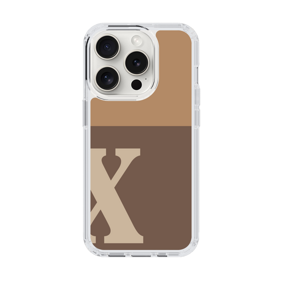 Slim Protection Case［ Original - initial two tone - X brown ］