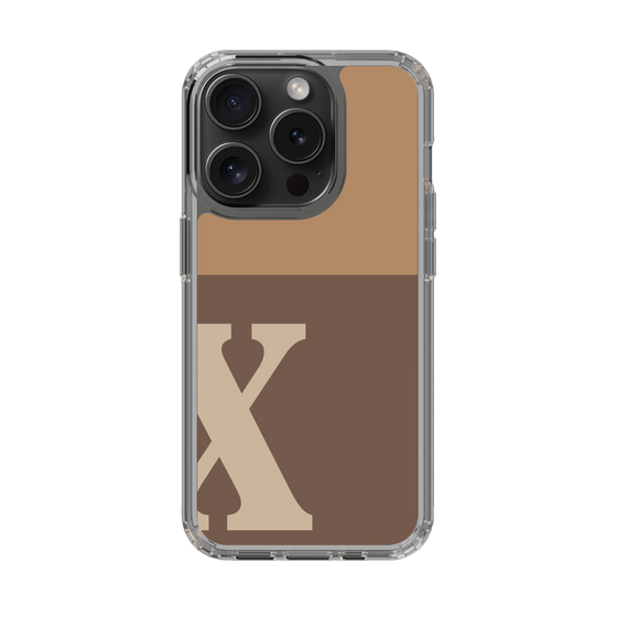 Slim Protection Case［ Original - initial two tone - X brown ］