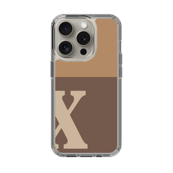 Slim Protection Case［ Original - initial two tone - X brown ］