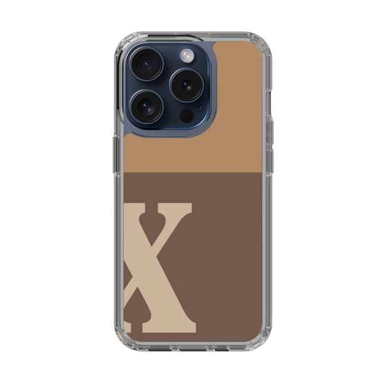 Slim Protection Case［ Original - initial two tone - X brown ］