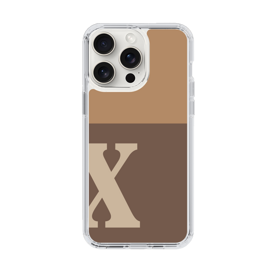 Slim Protection Case［ Original - initial two tone - X brown ］