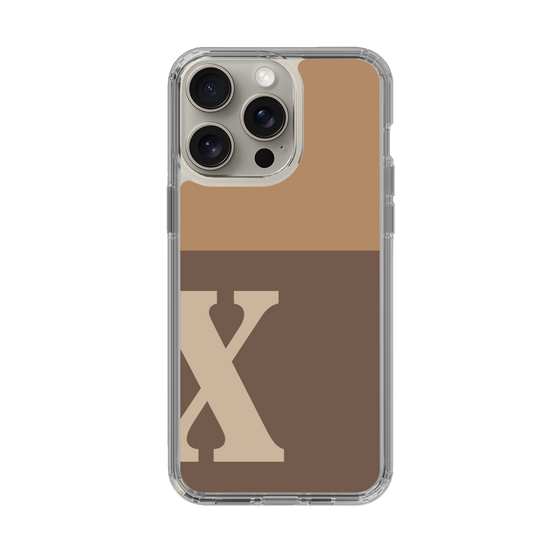 Slim Protection Case［ Original - initial two tone - X brown ］