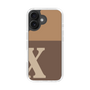 Slim Protection Case［ オリジナル - initial two tone - X brown ］