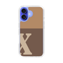 Slim Protection Case［ オリジナル - initial two tone - X brown ］