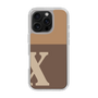 Slim Protection Case［ オリジナル - initial two tone - X brown ］