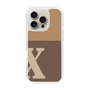 Slim Protection Case［ オリジナル - initial two tone - X brown ］