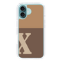 Slim Protection Case［ オリジナル - initial two tone - X brown ］