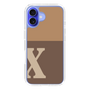 Slim Protection Case［ オリジナル - initial two tone - X brown ］