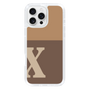 Slim Protection Case［ オリジナル - initial two tone - X brown ］