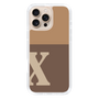 Slim Protection Case［ オリジナル - initial two tone - X brown ］
