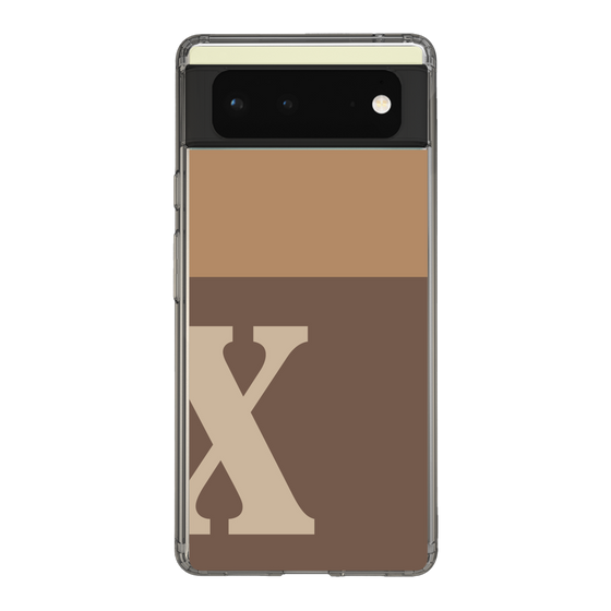 Slim Protection Case［ Original - initial two tone - X brown ］
