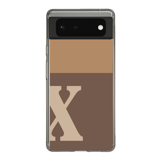 Slim Protection Case［ Original - initial two tone - X brown ］