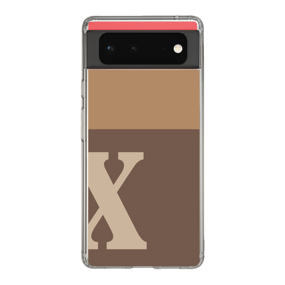 Slim Protection Case［ Original - initial two tone - X brown ］