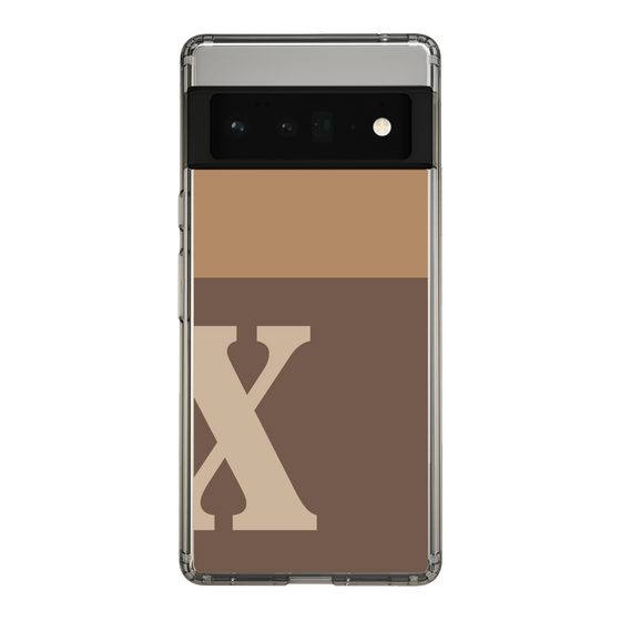 Slim Protection Case［ Original - initial two tone - X brown ］