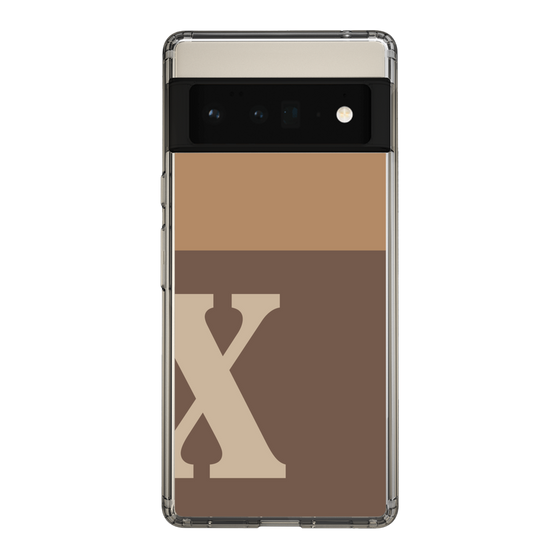Slim Protection Case［ Original - initial two tone - X brown ］