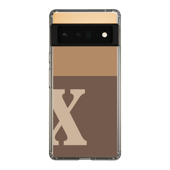 Slim Protection Case［ Original - initial two tone - X brown ］