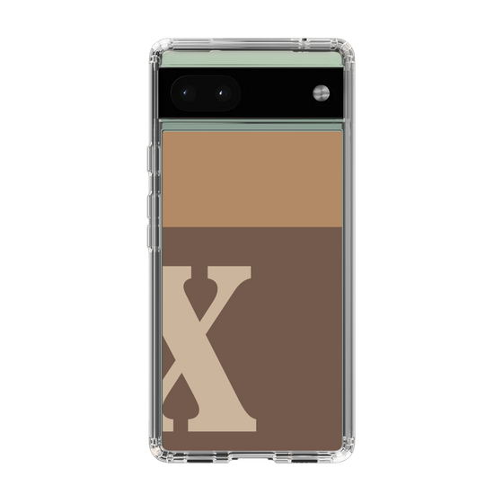Slim Protection Case［ Original - initial two tone - X brown ］