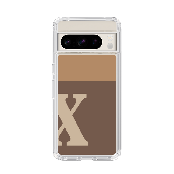 Slim Protection Case［ Original - initial two tone - X brown ］