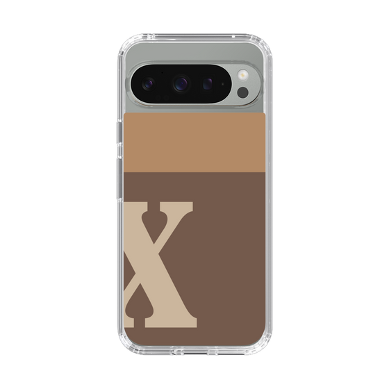 Slim Protection Case［ Original - initial two tone - X brown ］