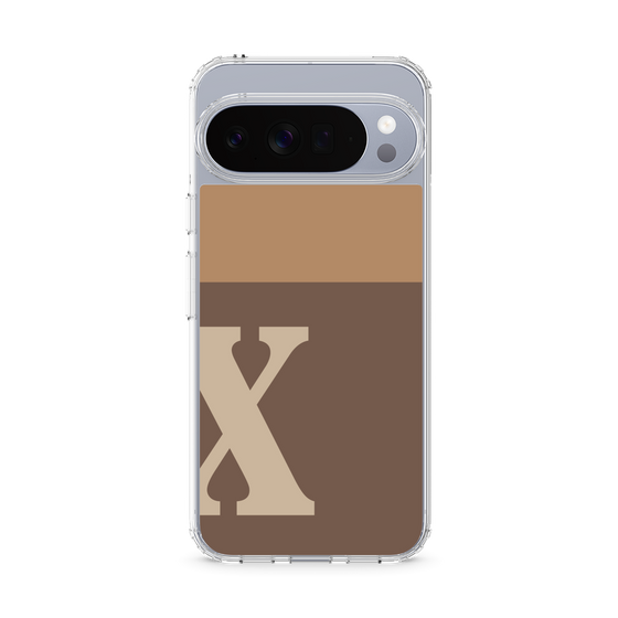 Slim Protection Case［ Original - initial two tone - X brown ］