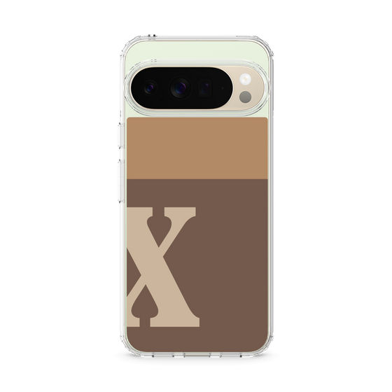 Slim Protection Case［ Original - initial two tone - X brown ］