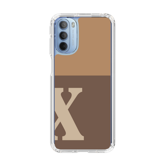 Slim Protection Case［ Original - initial two tone - X brown ］