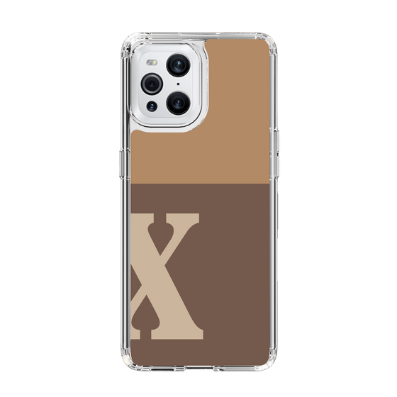 Slim Protection Case［ Original - initial two tone - X brown ］