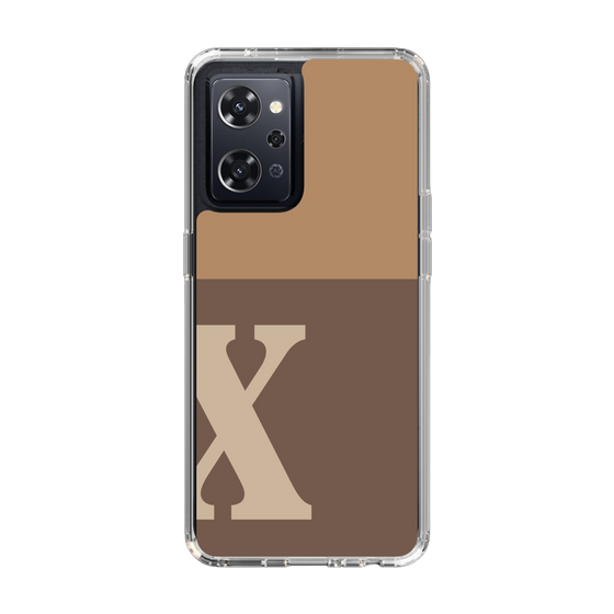 Slim Protection Case［ オリジナル - initial two tone - X brown ］