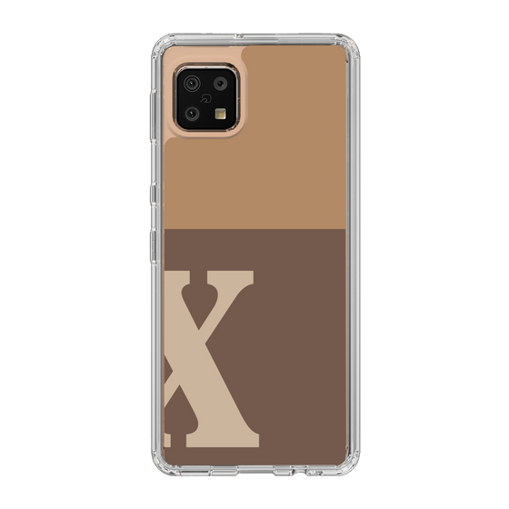 Slim Protection Case［ Original - initial two tone - X brown ］