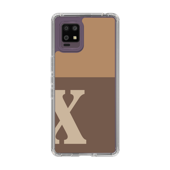 Slim Protection Case［ Original - initial two tone - X brown ］