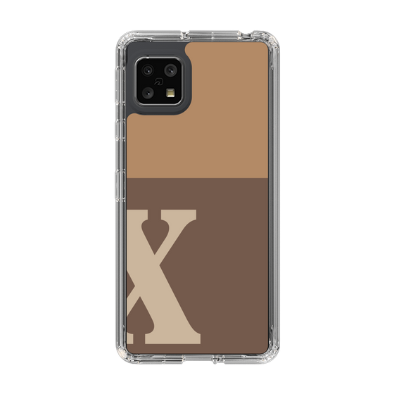 Slim Protection Case［ Original - initial two tone - X brown ］