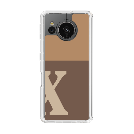Slim Protection Case［ Original - initial two tone - X brown ］