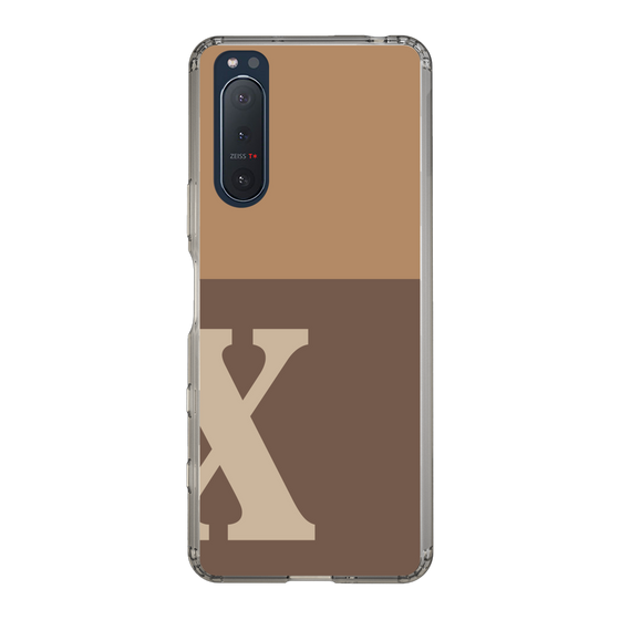 Slim Protection Case［ Original - initial two tone - X brown ］
