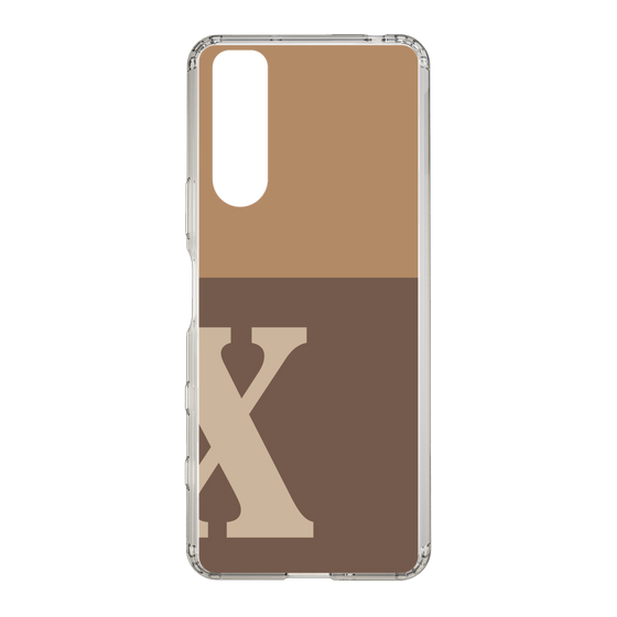 Slim Protection Case［ Original - initial two tone - X brown ］