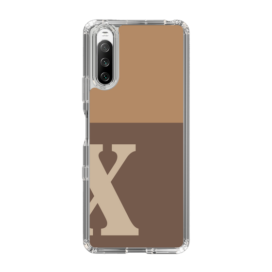 Slim Protection Case［ Original - initial two tone - X brown ］