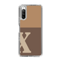 Slim Protection Case［ Original - initial two tone - X brown ］