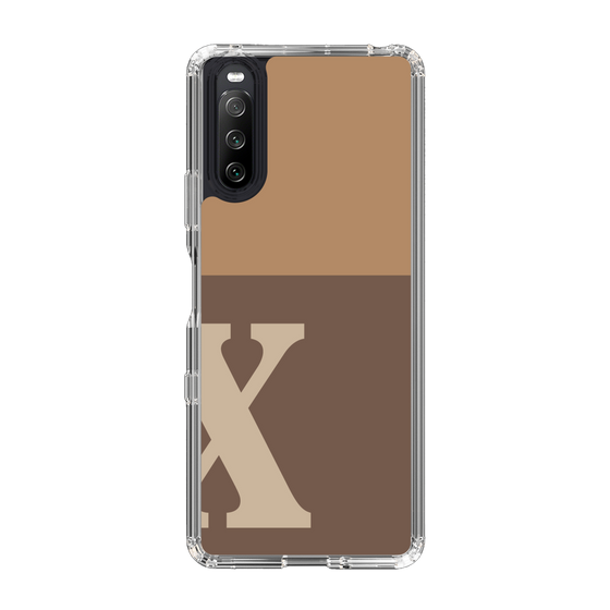 Slim Protection Case［ Original - initial two tone - X brown ］