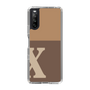 Slim Protection Case［ Original - initial two tone - X brown ］