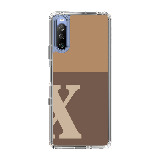 Slim Protection Case［ Original - initial two tone - X brown ］
