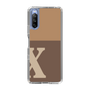 Slim Protection Case［ Original - initial two tone - X brown ］