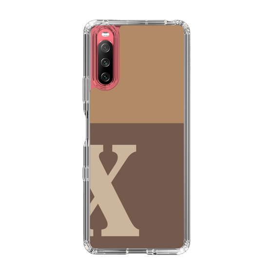 Slim Protection Case［ Original - initial two tone - X brown ］