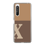 Slim Protection Case［ Original - initial two tone - X brown ］