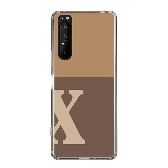 Slim Protection Case［ Original - initial two tone - X brown ］