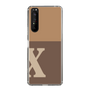 Slim Protection Case［ Original - initial two tone - X brown ］