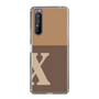 Slim Protection Case［ Original - initial two tone - X brown ］